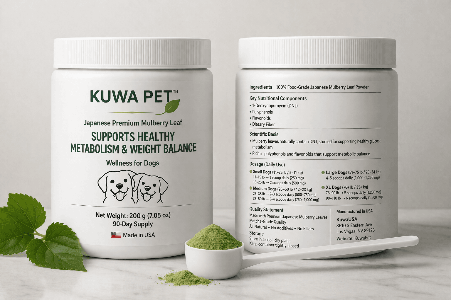 KuwaPet Daily Mulberry Topper — 200g tub